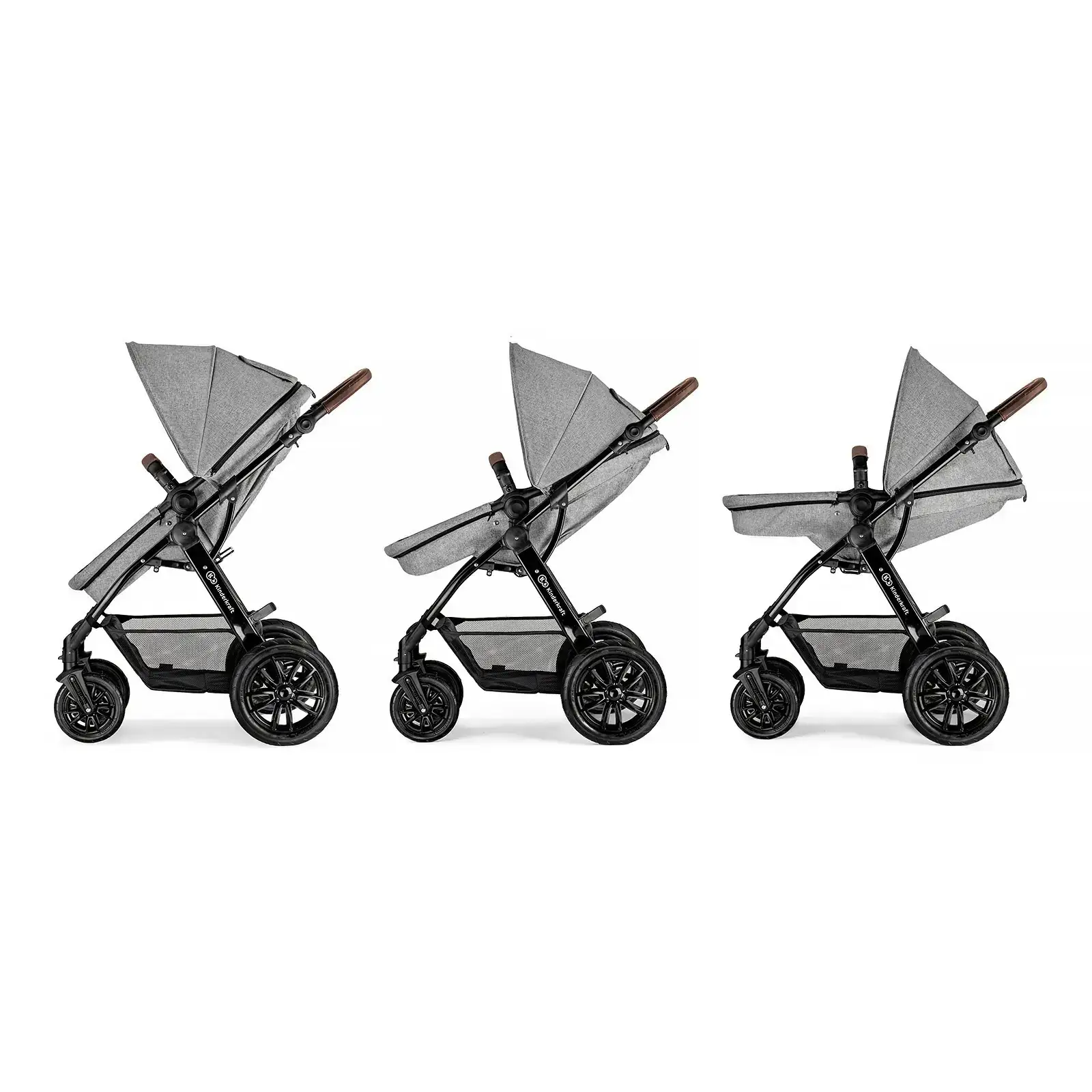 Универсальная коляска 3 в 1 Kinderkraft Moov Gray Melange (KKWMOOVGRYM0NC) UA