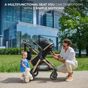 Универсальная коляска 3 в 1 Kinderkraft Esme Pro Gray (KSESME00GRY300N)