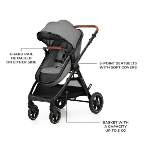 Универсальная коляска 3 в 1 Kinderkraft Esme Pro Gray (KSESME00GRY300N)