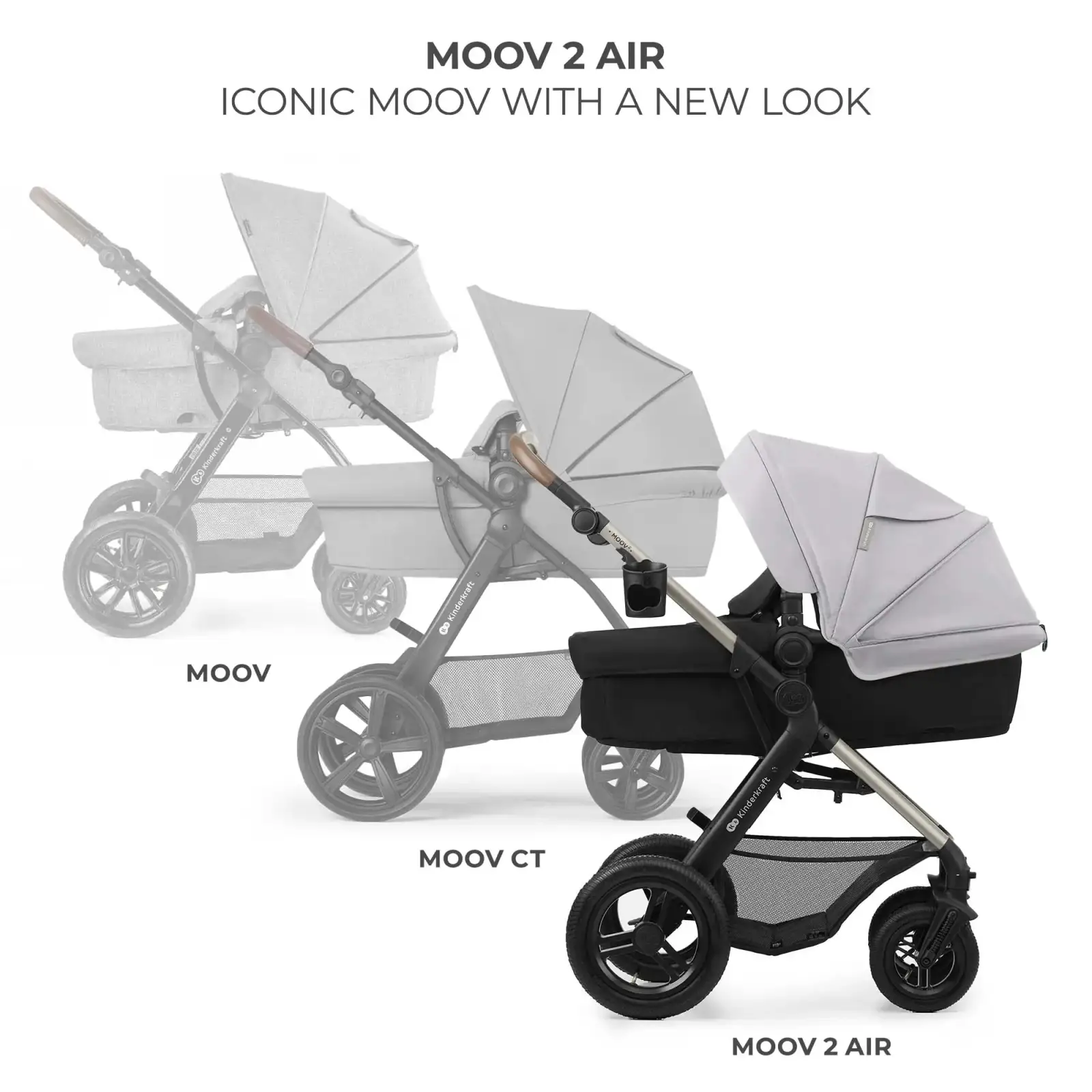 Коляска 3 в 1 Kinderkraft Moov 2 Air Moonlight Grey (KSMOOV02GRY0000) UA