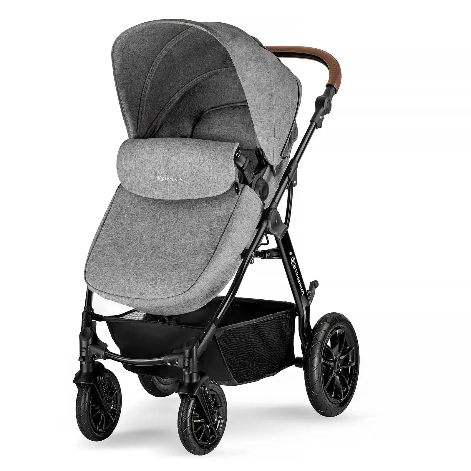 Универсальная коляска 3 в 1 Kinderkraft Moov Gray Melange (KKWMOOVGRYM0NC) UA