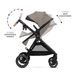 Универсальная коляска 3 в 1 Kinderkraft Esme Pro Sand Beige (KSESME00BEG300N) UA