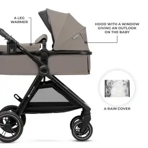 Универсальная коляска 3 в 1 Kinderkraft Esme Pro Sand Beige (KSESME00BEG300N) UA
