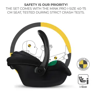 Универсальная коляска 3 в 1 Kinderkraft Esme Pro Pure Black (KSESME00BLK300N)
