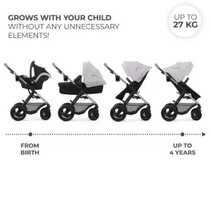 Коляска 3 в 1 Kinderkraft Moov 2 Air Moonlight Grey (KSMOOV02GRY0000) UA