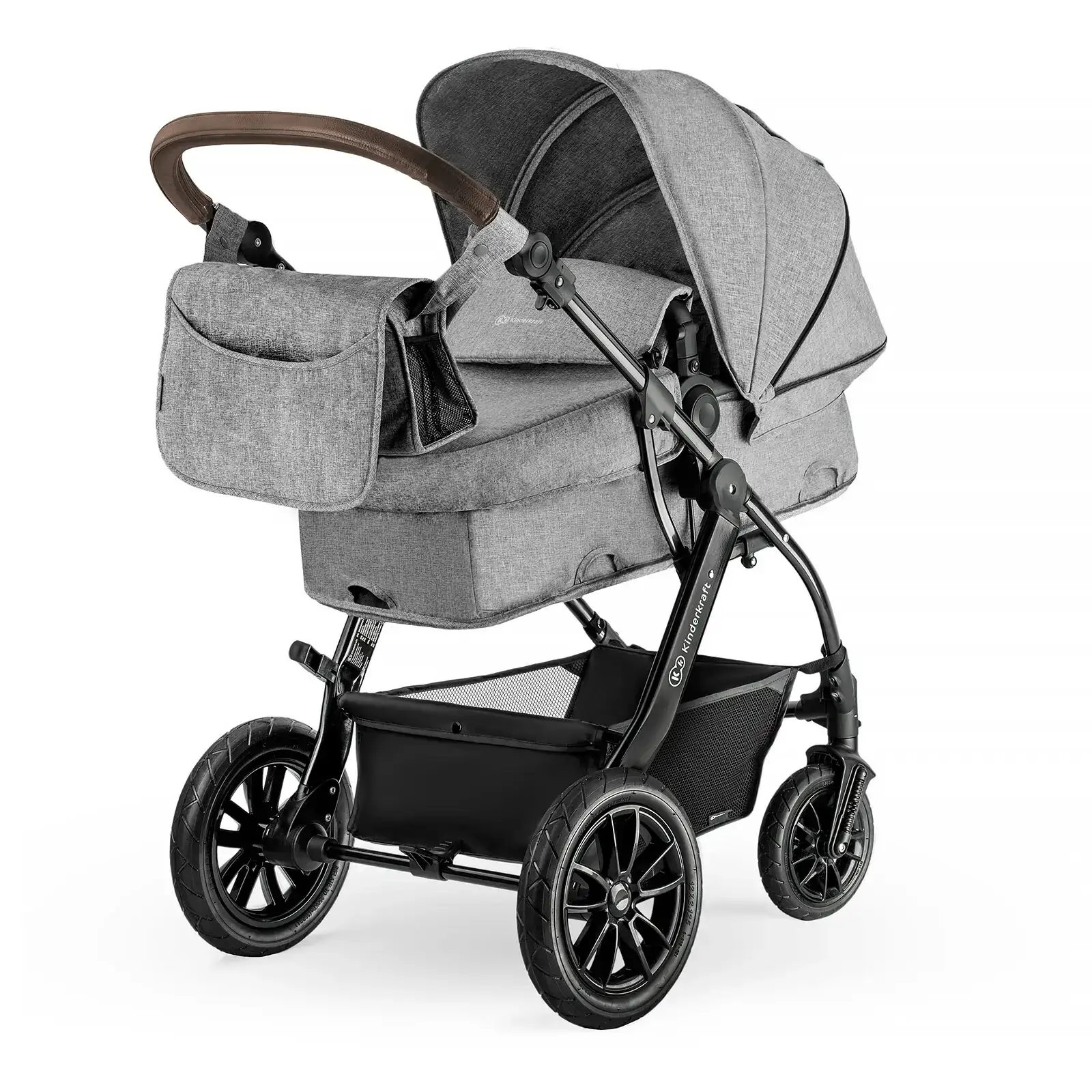 Универсальная коляска 3 в 1 Kinderkraft Moov Gray Melange (KKWMOOVGRYM0NC) UA
