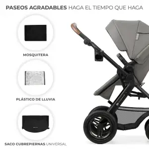 Универсальная коляска 3 в 1 Kinderkraft Moov 2 Air Light Gray (KSMOOV02LGR3000) UA