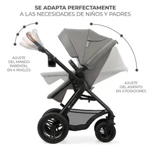 Универсальная коляска 3 в 1 Kinderkraft Moov 2 Air Light Gray (KSMOOV02LGR3000) UA
