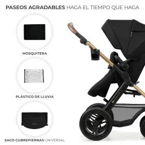 Универсальная коляска 3 в 1 Kinderkraft Moov 2 Air Pure Black (KSMOOV02BLK0000)