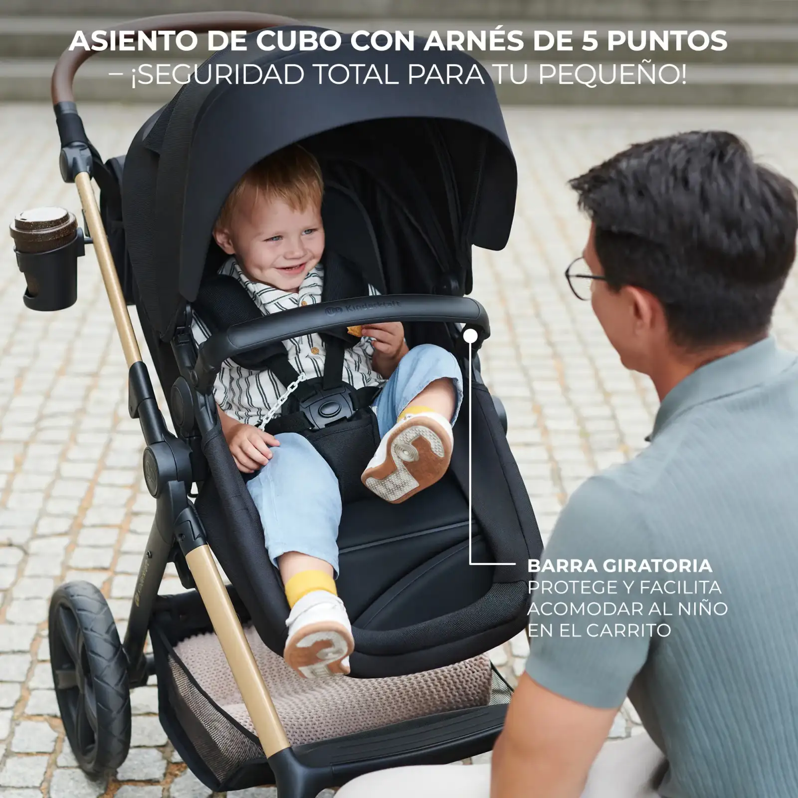 Универсальная коляска 3 в 1 Kinderkraft Moov 2 Air Pure Black (KSMOOV02BLK0000)
