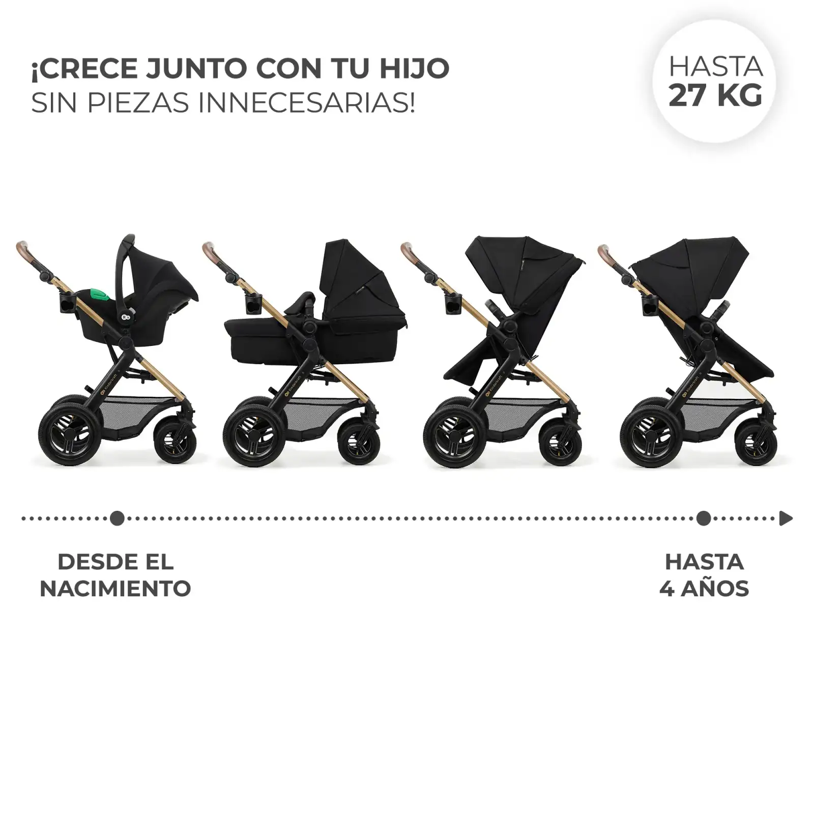 Универсальная коляска 3 в 1 Kinderkraft Moov 2 Air Pure Black (KSMOOV02BLK0000)