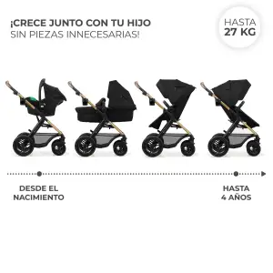 Универсальная коляска 3 в 1 Kinderkraft Moov 2 Air Pure Black (KSMOOV02BLK0000)