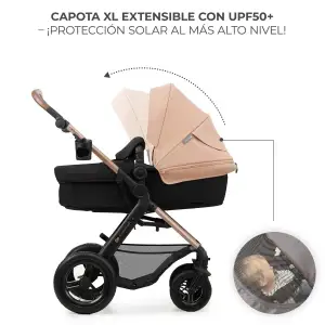 Универсальная коляска 3 в 1 Kinderkraft Moov 2 Air Sand Beige (KSMOOV02BEG0000)