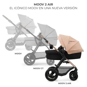 Универсальная коляска 3 в 1 Kinderkraft Moov 2 Air Sand Beige (KSMOOV02BEG0000)