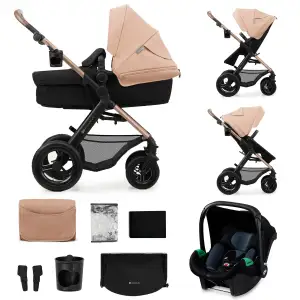 Универсальная коляска 3 в 1 Kinderkraft Moov 2 Air Sand Beige (KSMOOV02BEG0000)