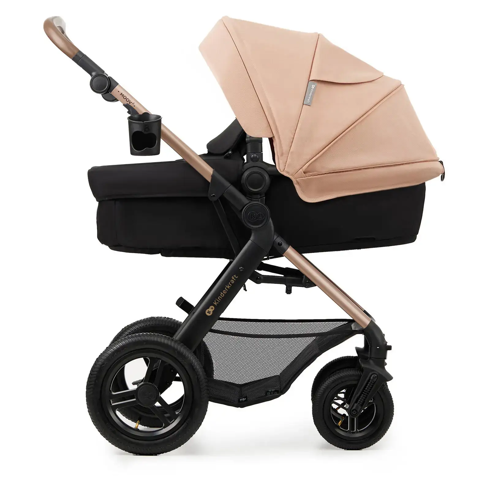 Универсальная коляска 3 в 1 Kinderkraft Moov 2 Air Sand Beige (KSMOOV02BEG0000)