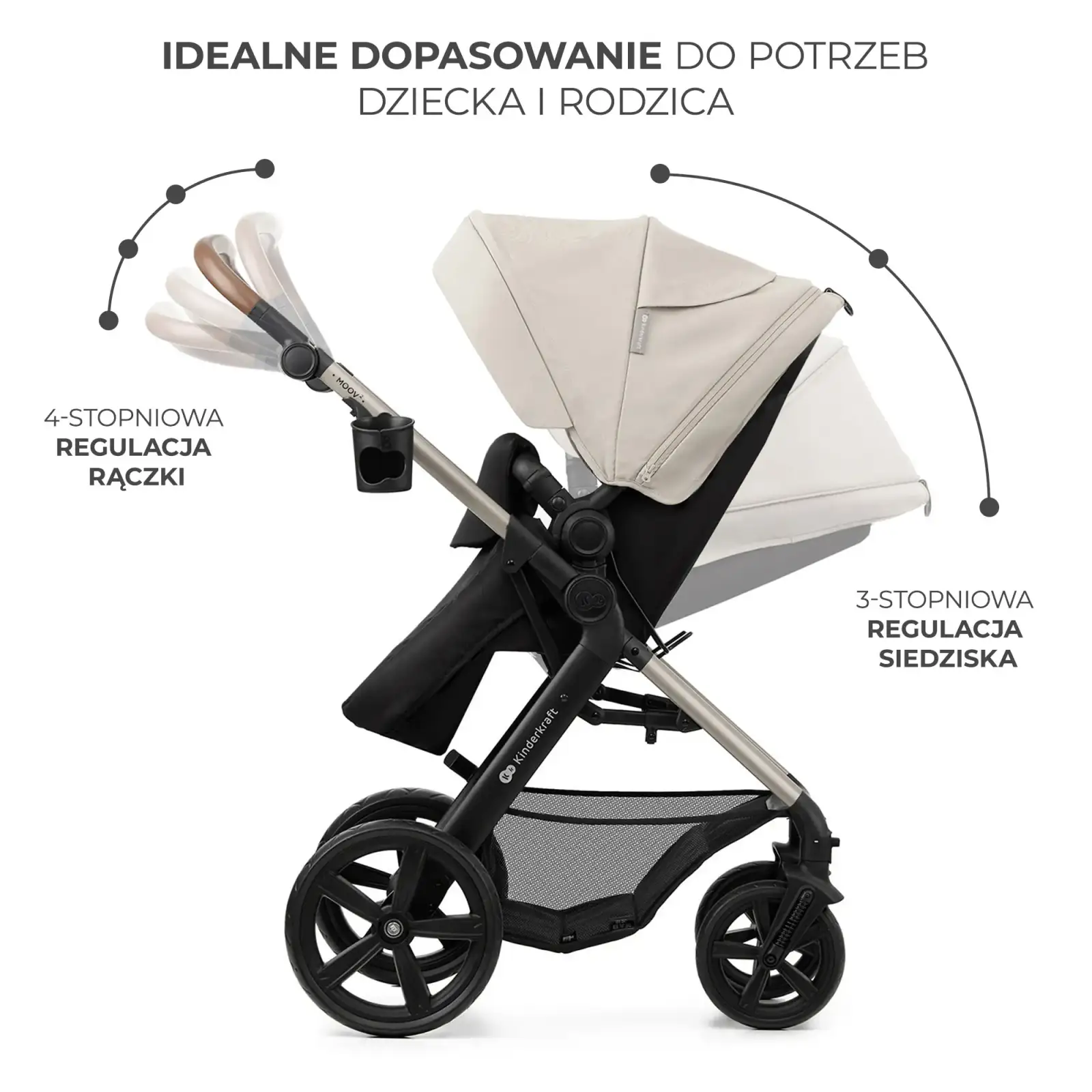 Універсальна коляска 3 в 1 Kinderkraft Moov 2 Moonlight Gray (KSMOOV02GRYEV00)
