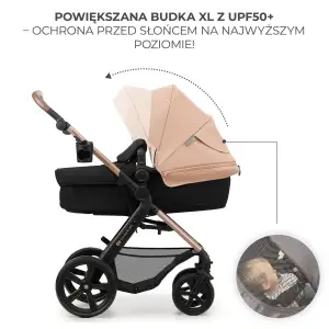 Универсальная коляска 3 в 1 Kinderkraft Moov 2 Sand Beige (KSMOOV02BEGEV00)