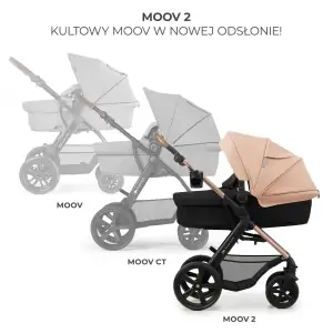 Универсальная коляска 3 в 1 Kinderkraft Moov 2 Sand Beige (KSMOOV02BEGEV00)
