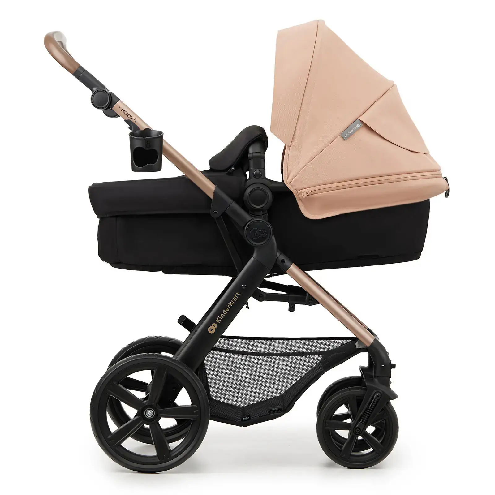 Универсальная коляска 3 в 1 Kinderkraft Moov 2 Sand Beige (KSMOOV02BEGEV00)