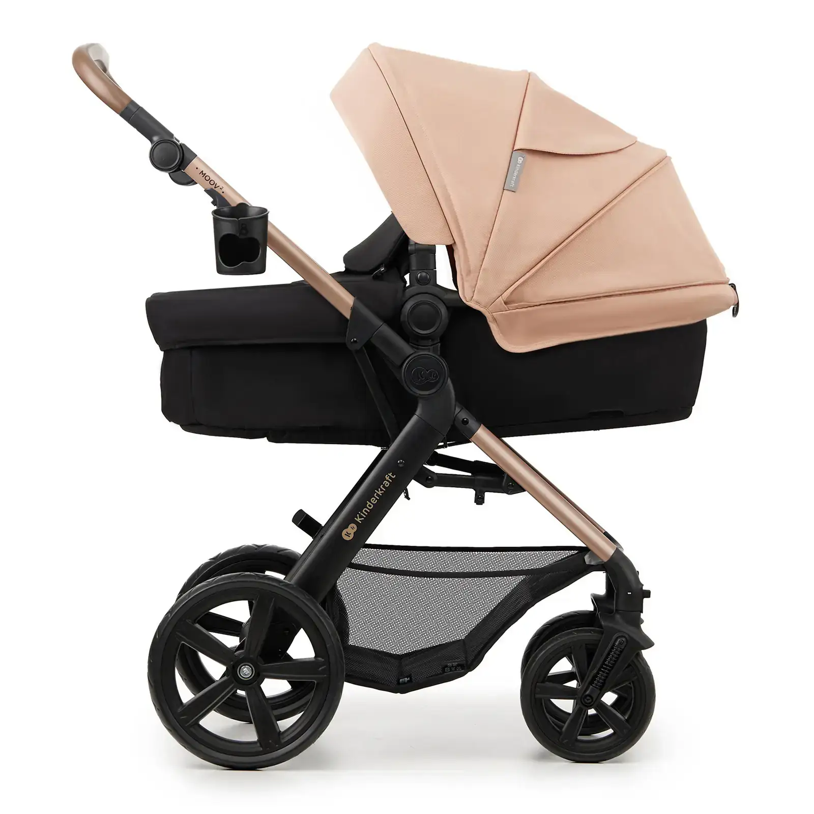 Универсальная коляска 3 в 1 Kinderkraft Moov 2 Sand Beige (KSMOOV02BEGEV00)