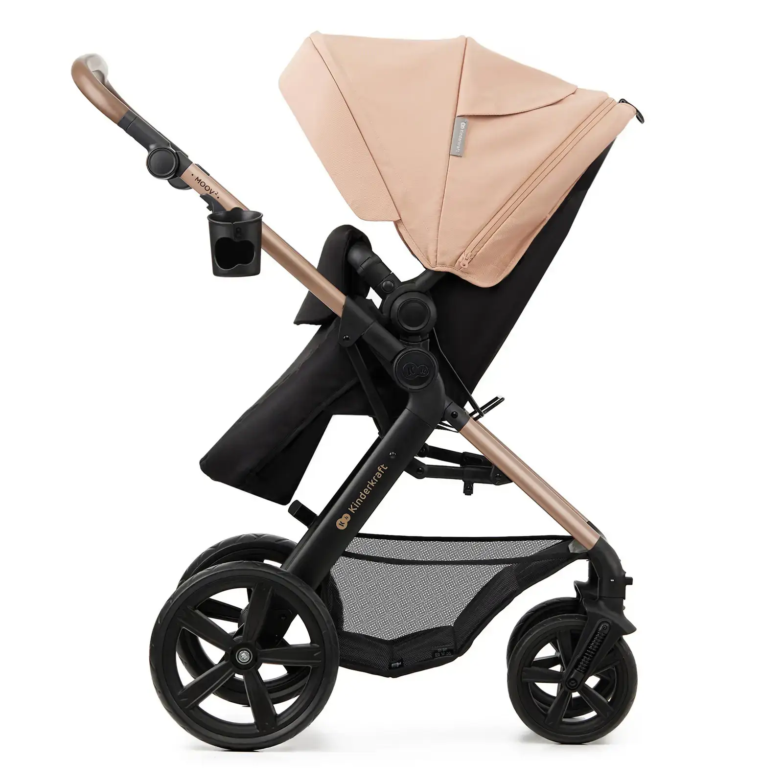 Универсальная коляска 3 в 1 Kinderkraft Moov 2 Sand Beige (KSMOOV02BEGEV00)