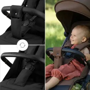 Прогулянкова коляска Kinderkraft Dave Venezian Black (KSDAVE00BLK0000) UA