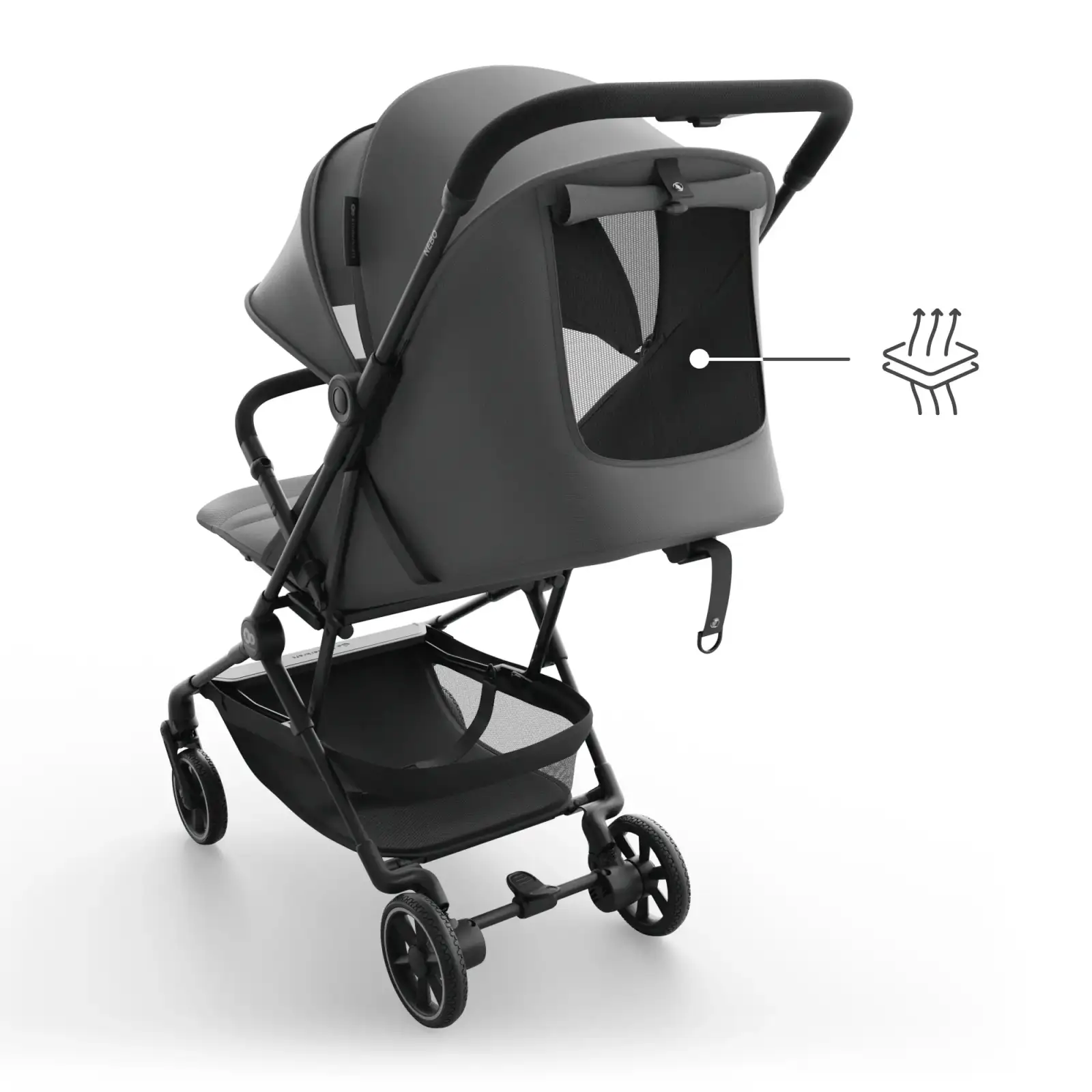 Прогулочная коляска Kinderkraft Nebo Platinum Grey Beige (KSNEBO00GRY0000) UA