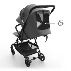 Прогулочная коляска Kinderkraft Nebo Platinum Grey Beige (KSNEBO00GRY0000) UA