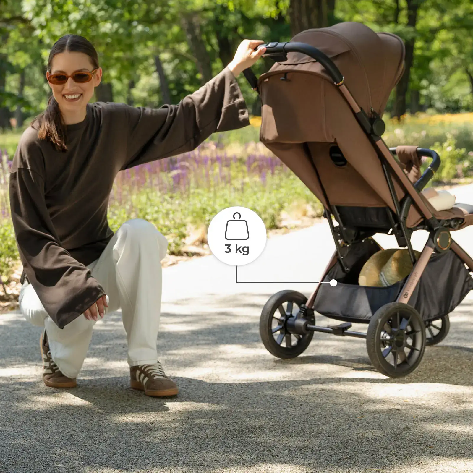 Прогулянкова коляска Kinderkraft Dave Venezian Black (KSDAVE00BLK0000) UA