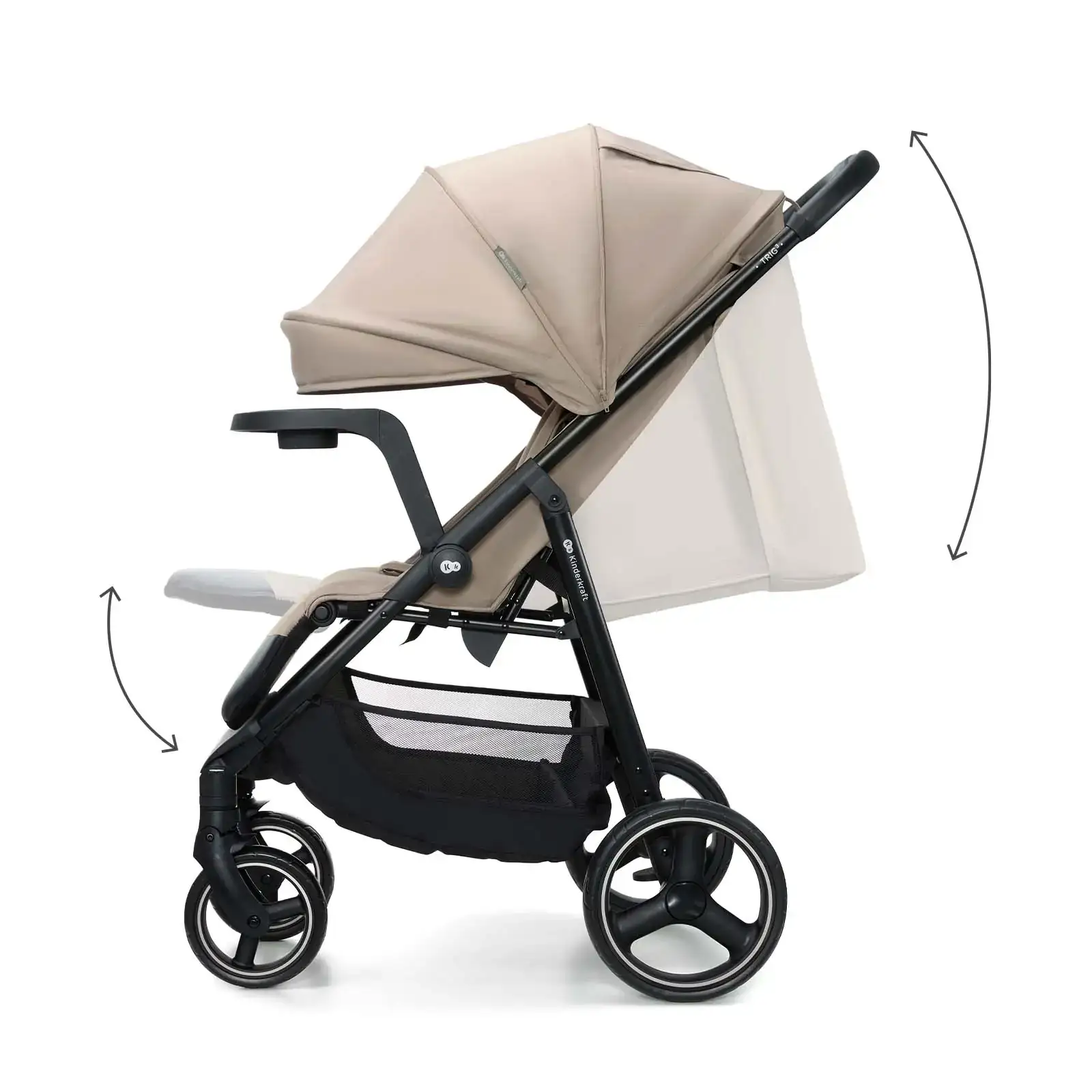 Прогулянкова коляска Kinderkraft Trig 3 Tray Beige (KSTRIG03BEG000T)