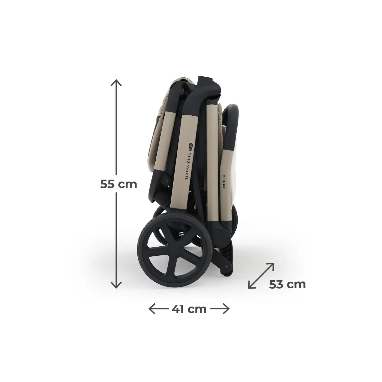 Прогулочная коляска Kinderkraft Nubi 3 Sand Beige (KSNUBI03BEG0000)
