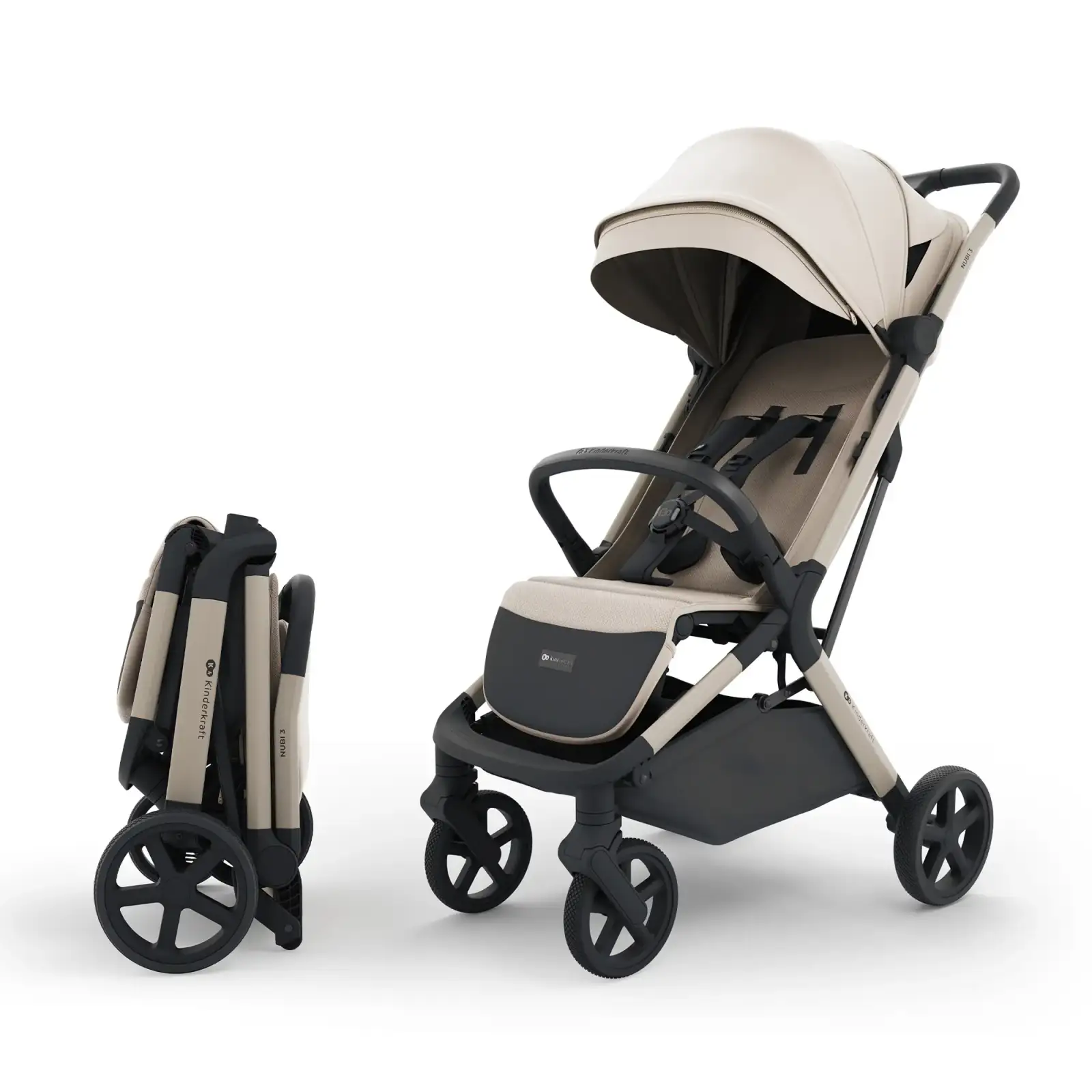 Прогулочная коляска Kinderkraft Nubi 3 Sand Beige (KSNUBI03BEG0000)