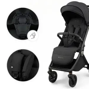 Прогулянкова коляска Kinderkraft Dave Venezian Black (KSDAVE00BLK0000) UA