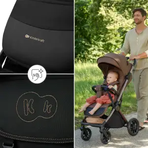 Прогулянкова коляска Kinderkraft Dave Venezian Black (KSDAVE00BLK0000) UA
