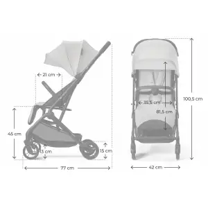 Прогулочная коляска Kinderkraft Indy 3 Urban Grey (KSINDY03GRY0000) UA