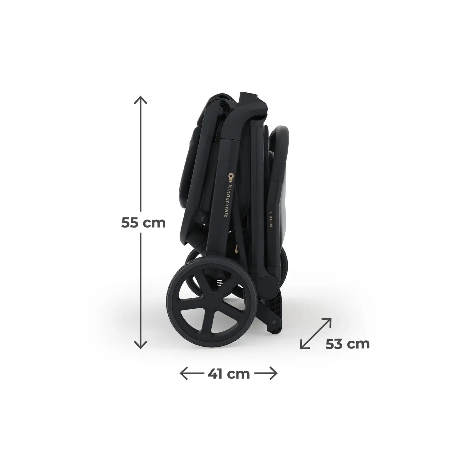 Прогулочная коляска Kinderkraft Nubi 3 Midnight Black (KSNUBI03BLK0000)