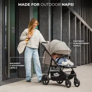Прогулочная коляска Kinderkraft Trig 3 Brown (KSTRIG03BRW0000)