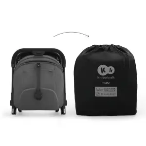 Прогулочная коляска Kinderkraft Nebo Platinum Grey Beige (KSNEBO00GRY0000) UA