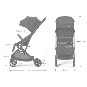 Прогулочная коляска Kinderkraft Indy 3 Coal Black (KSINDY03BLK0000) UA