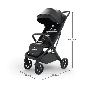 Прогулочная коляска Kinderkraft Nubi 3 Midnight Black (KSNUBI03BLK0000)