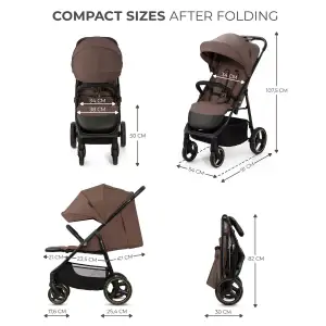 Прогулочная коляска Kinderkraft Trig 3 Brown (KSTRIG03BRW0000)