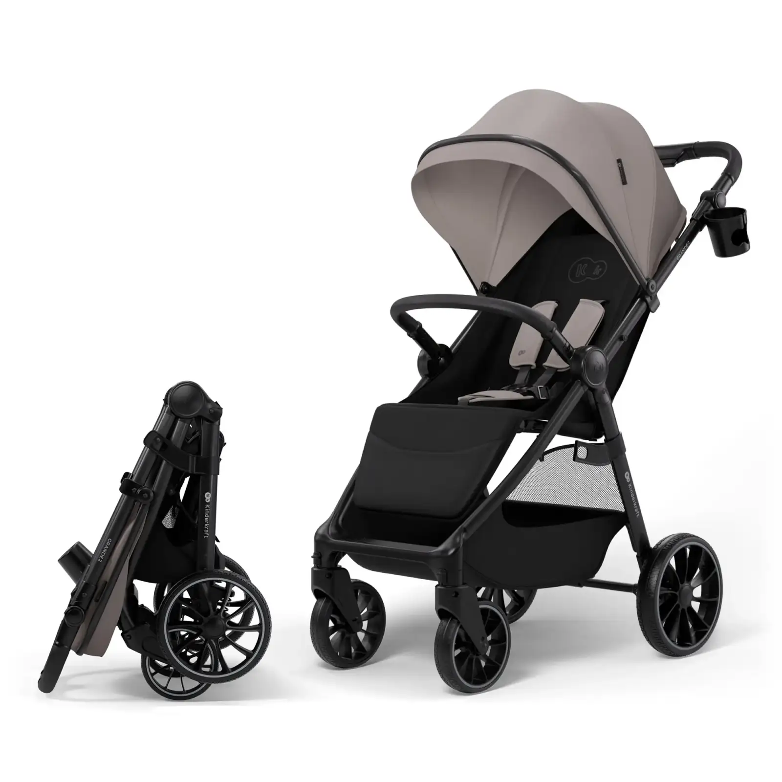 Прогулочная коляска Kinderkraft Grande 2 Grey (KSGRAN02GRY0000)
