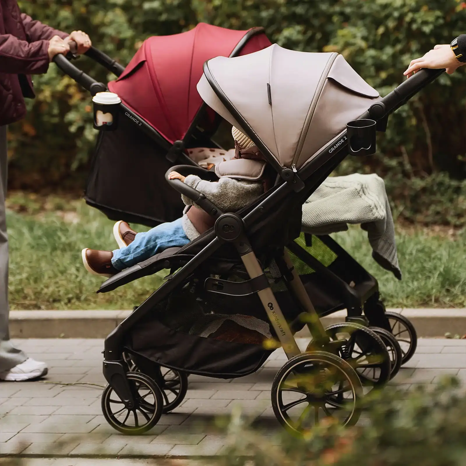 Прогулянкова коляска Kinderkraft Grande 2 Beige (KSGRAN02BEG0000)