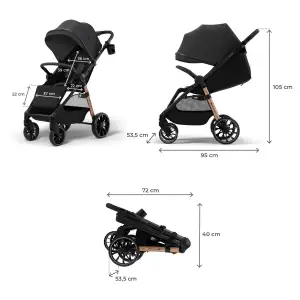 Прогулочная коляска Kinderkraft Grande 2 Black (KSGRAN02BLK0000)