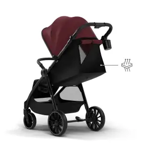 Прогулянкова коляска Kinderkraft Grande 2 Burgundy (KSGRAN02BRG0000)