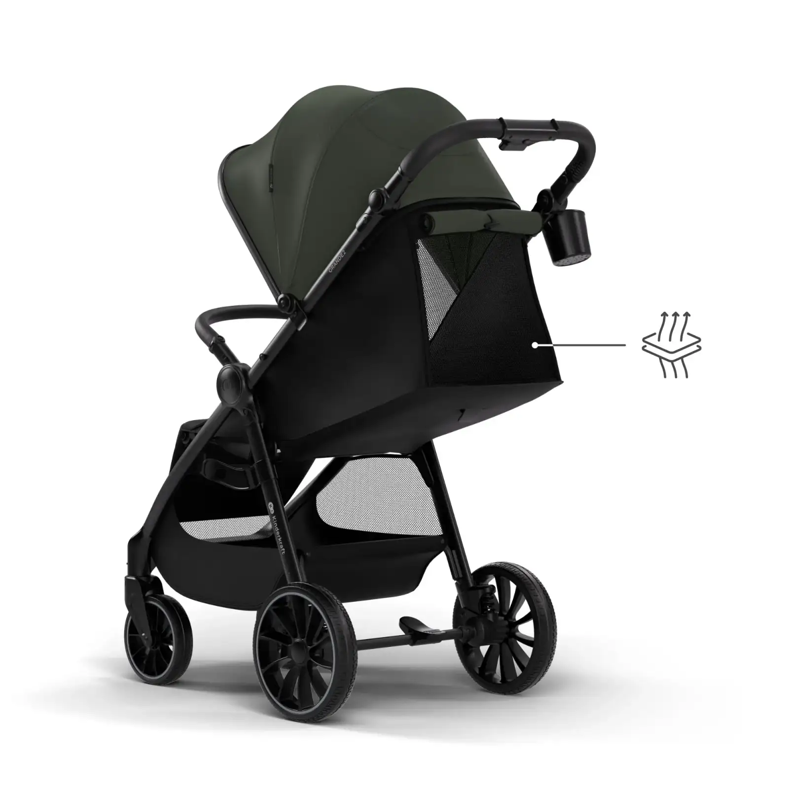 Прогулочная коляска Kinderkraft Grande 2 Green (KSGRAN02GRE0000)