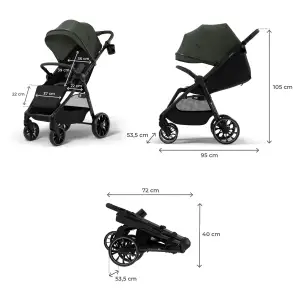 Прогулочная коляска Kinderkraft Grande 2 Green (KSGRAN02GRE0000)