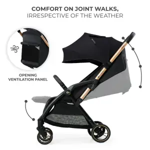 Прогулочная коляска Kinderkraft Apino Raven Black (KSAPIN00BLK0000) UA