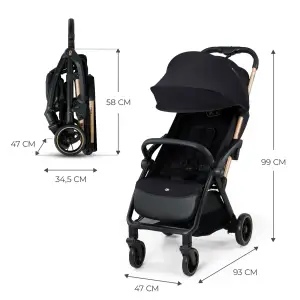 Прогулочная коляска Kinderkraft Apino Raven Black (KSAPIN00BLK0000) UA